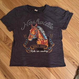 Nashville Horse Graphic Tee - Navy Blue